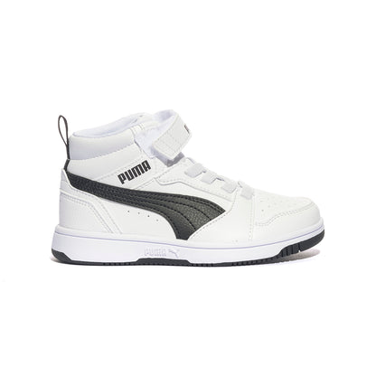 PUMA 393832-02 WHITE BLACK Sneakers Bambino 