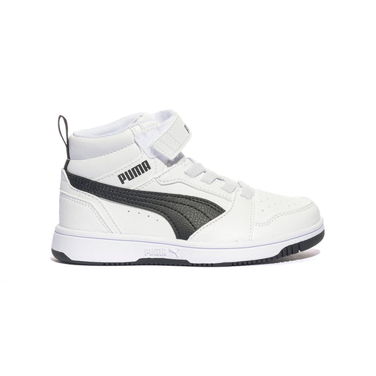 PUMA 393832-02 WHITE BLACK Sneakers Bambino 