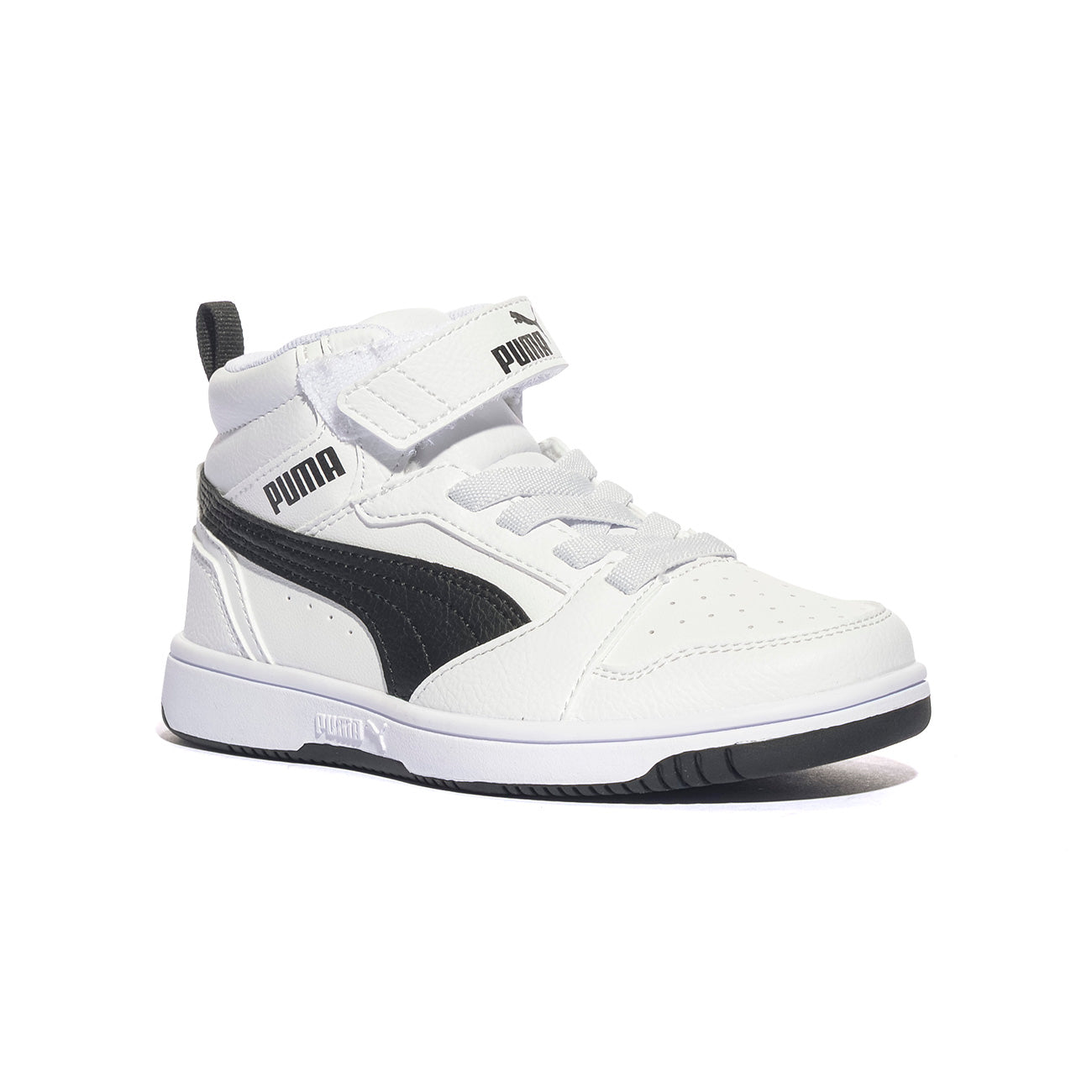 PUMA 393832-02 WHITE BLACK Sneakers Bambino 