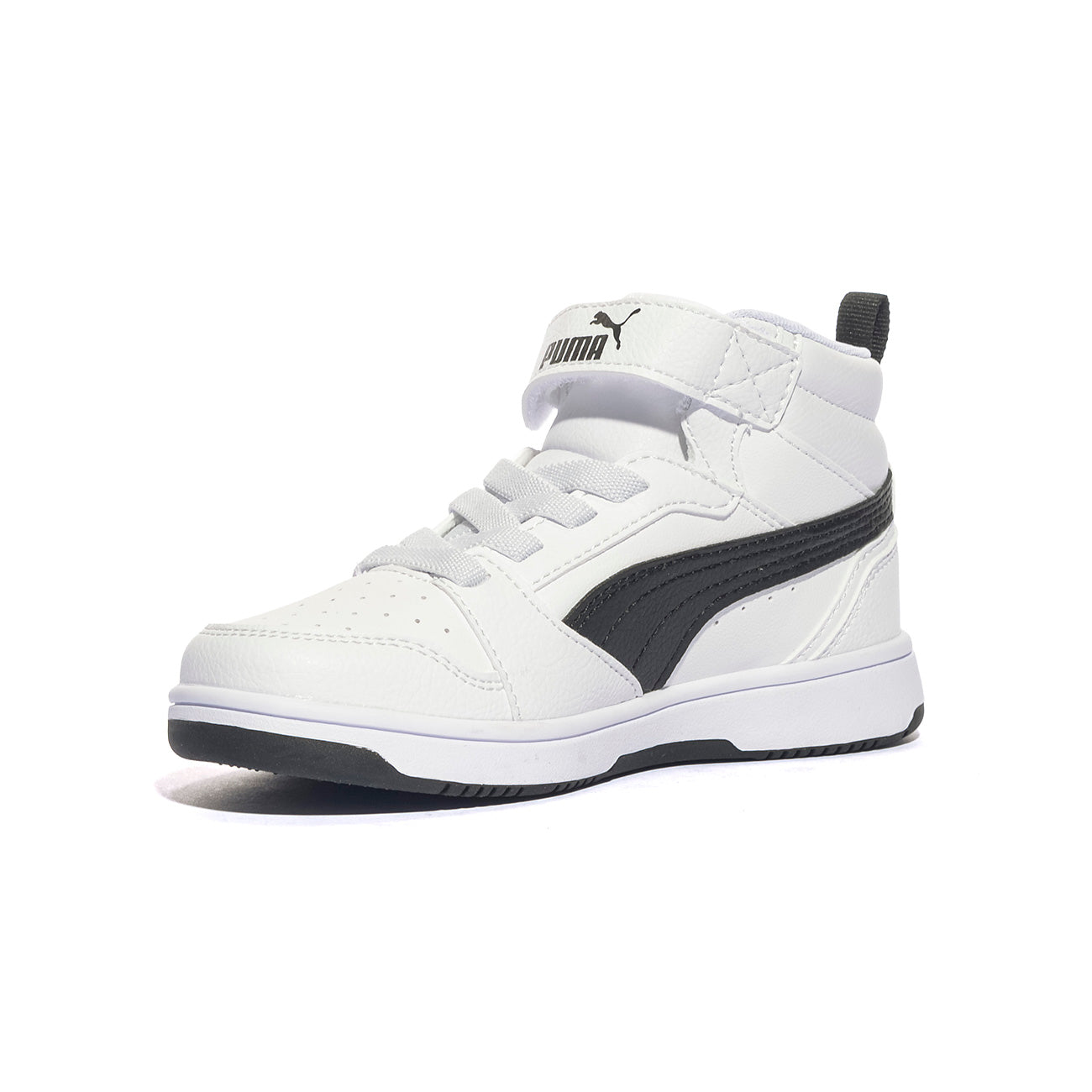 PUMA 393832-02 WHITE BLACK Sneakers Bambino 
