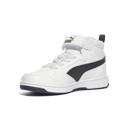 PUMA 393832-02 WHITE BLACK Sneakers Bambino 