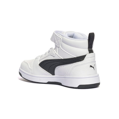 PUMA 393832-02 WHITE BLACK Sneakers Bambino 