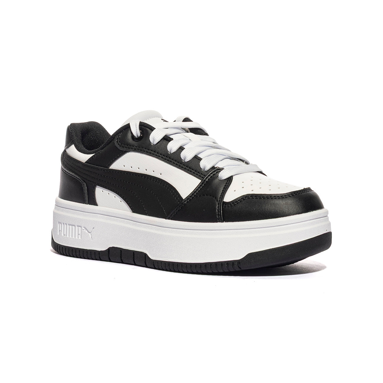 PUMA 402592-02 WHITE BLACK Sneakers Donna 