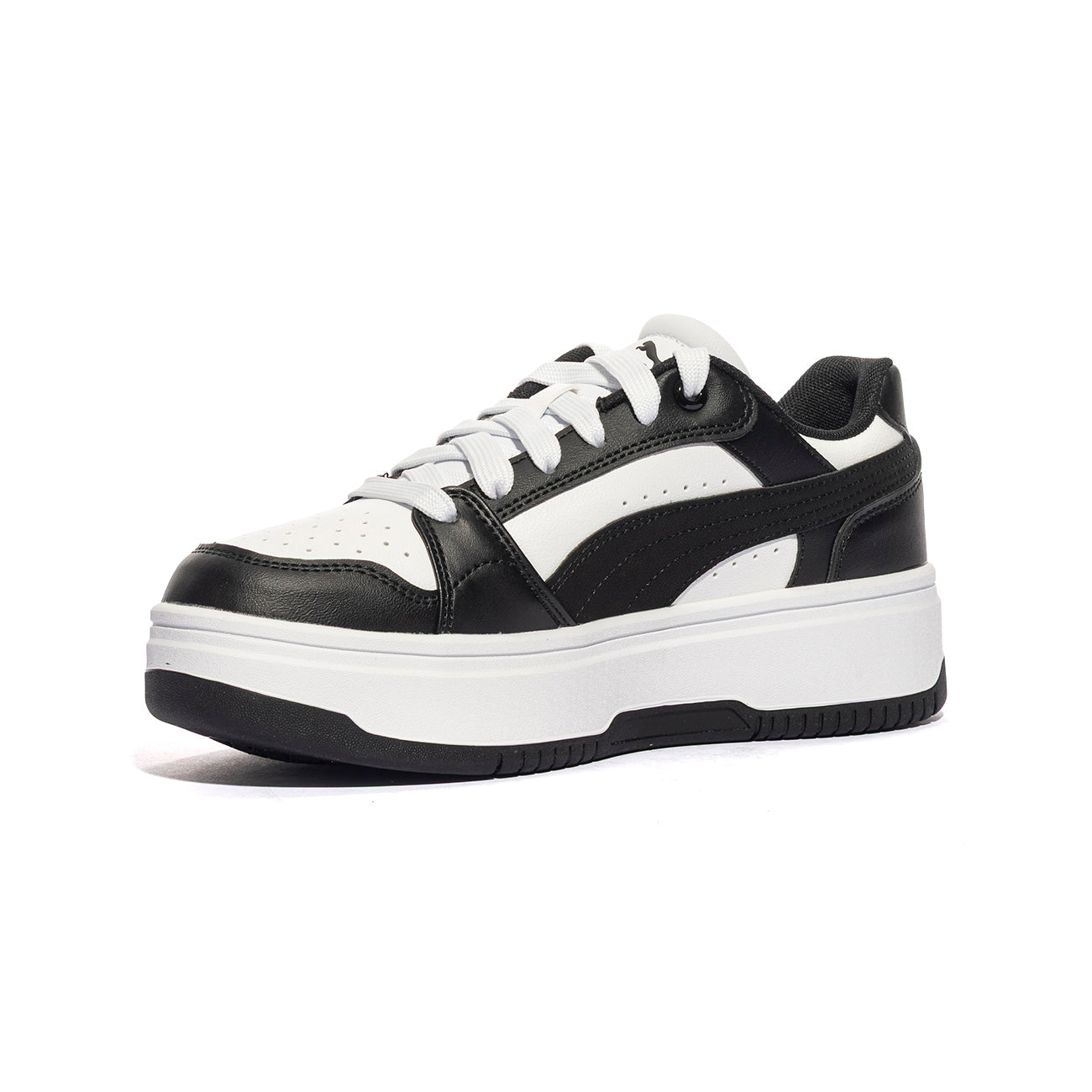 PUMA 402592-02 WHITE BLACK Sneakers Donna 