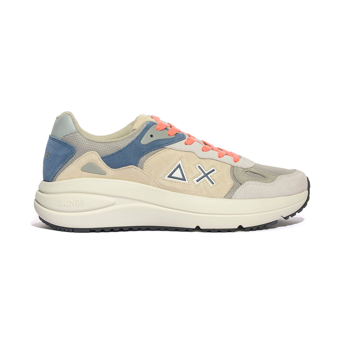 SUN 68 Z34128 GRIGIO CHIARO Sneakers Uomo 
