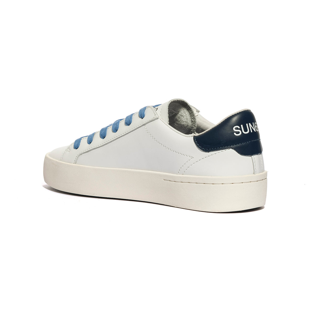 SUN 68 Z34140 BIANCO NAVY BLUE Sneakers Uomo 