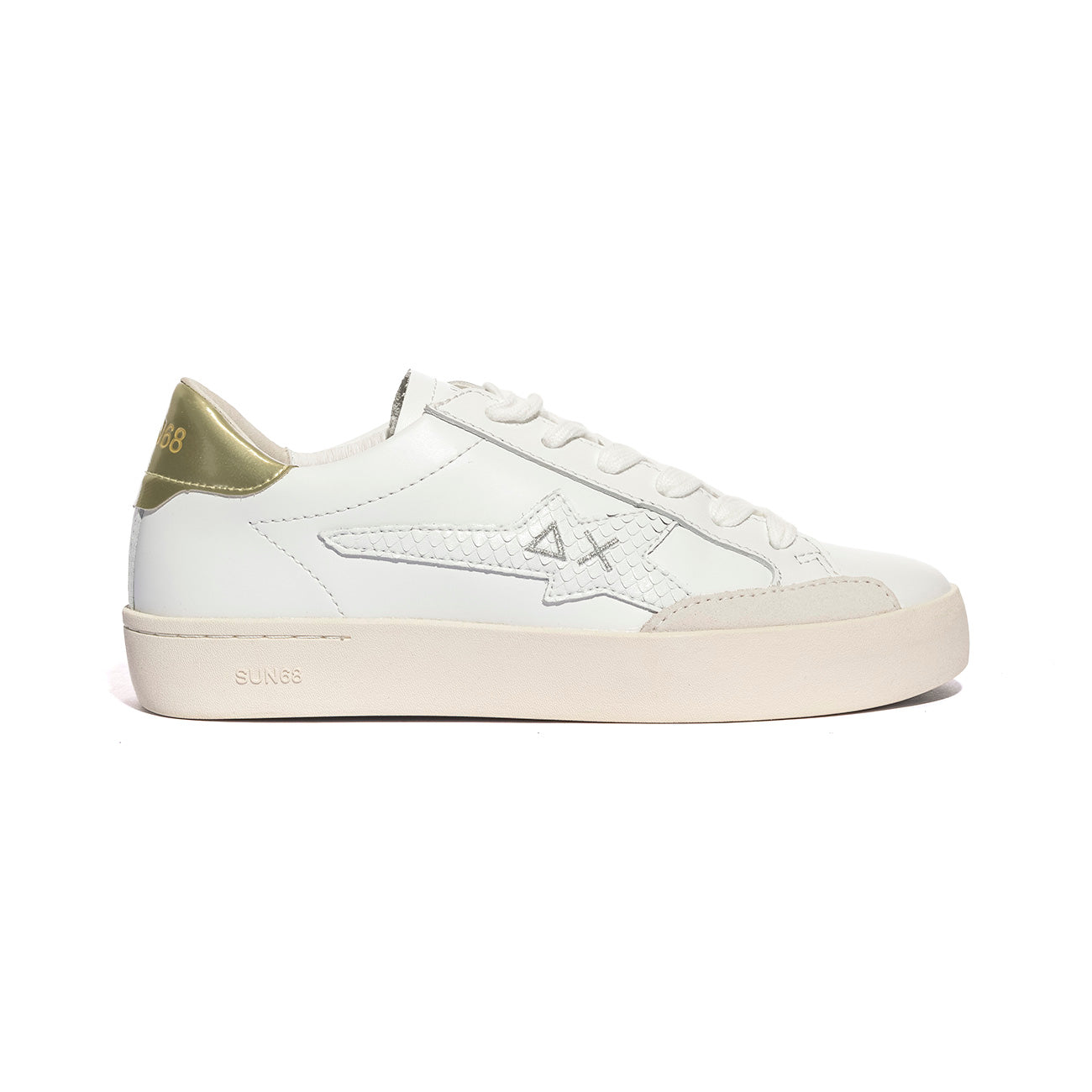 SUN 68 Z34225 BIANCO ORO Sneakers Donna 