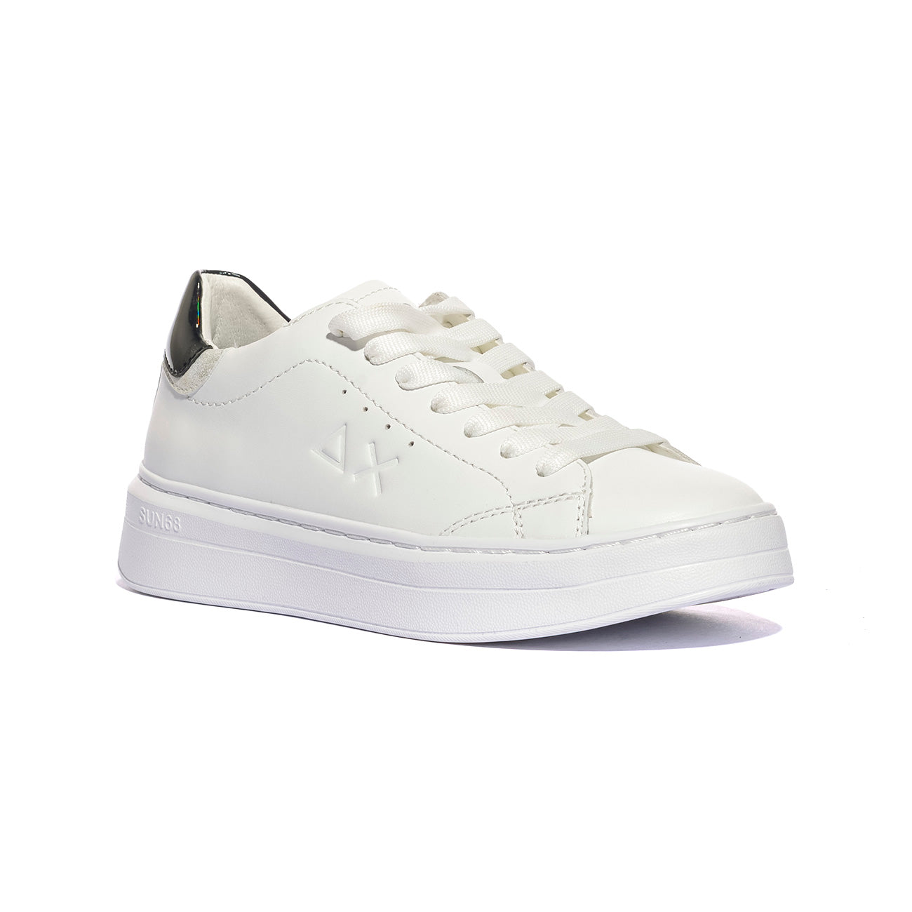 SUN 68 Z34226 BIANCO NERO Sneakers Donna 