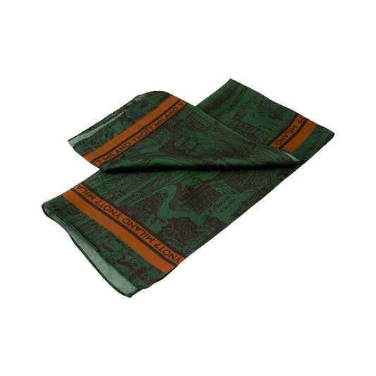 Y-NOT FLD090F6 GREEN Foulard Donna 
