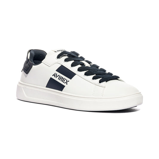 AVIREX CALLUM001 WHITE BLUE Sneakers Uomo 