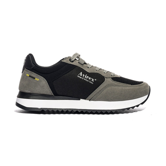 AVIREX DUNCAN001 GREY BLACK Sneakers Uomo 