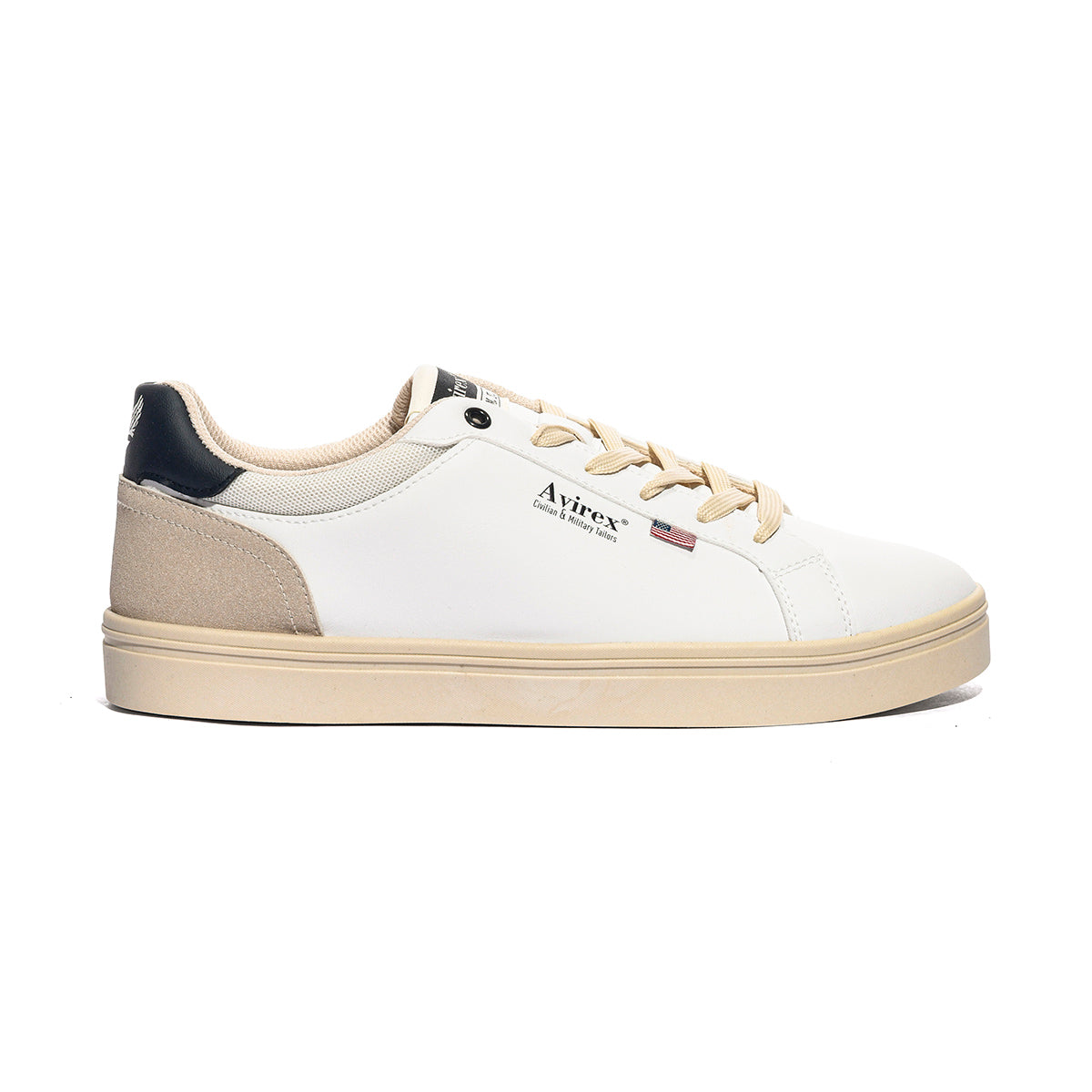 AVIREX GRANT034 OFF WHITE Sneakers Uomo 