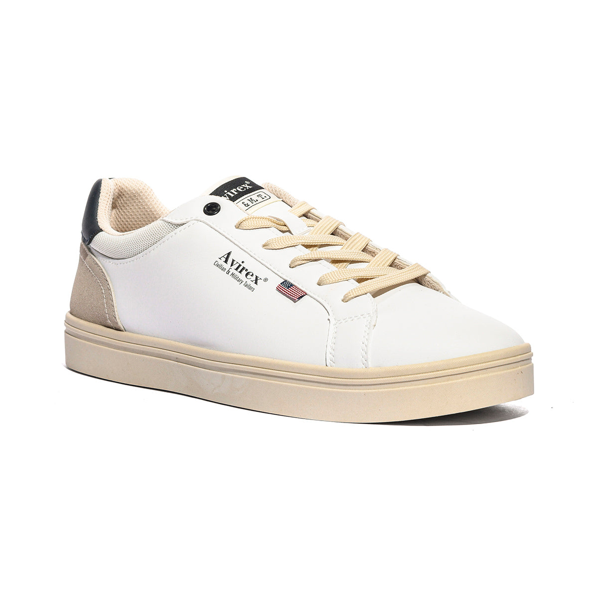AVIREX GRANT034 OFF WHITE Sneakers Uomo 