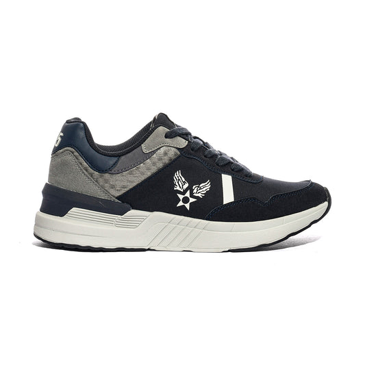 AVIREX LEO004 NAVY GREEN Sneakers Uomo 