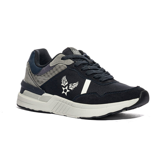 AVIREX LEO004 NAVY GREEN Sneakers Uomo 