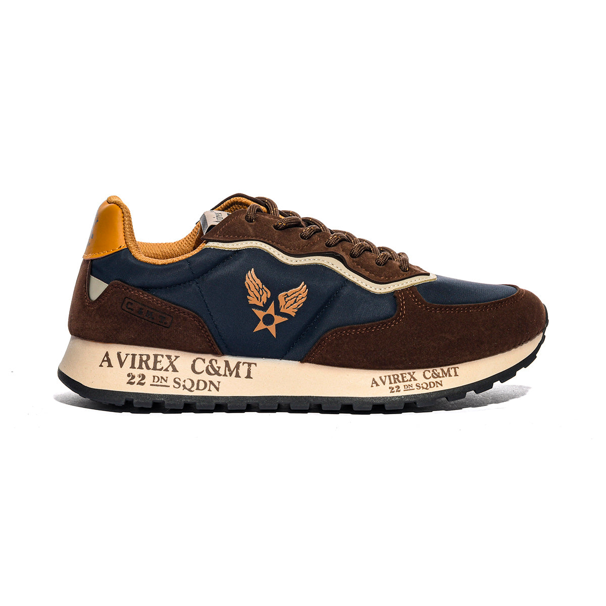 AVIREX MODULARIN001 BROWN NAVY Sneakers Uomo 