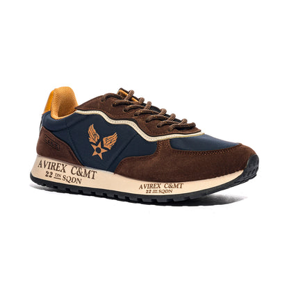 AVIREX MODULARIN001 BROWN NAVY Sneakers Uomo 