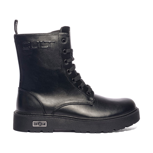 CULT T-730 BLACK Anfibi Bambina 