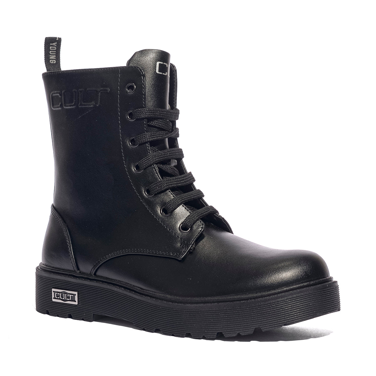 CULT T-730 BLACK Anfibi Bambina 