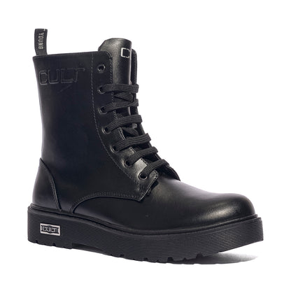 CULT T-730 BLACK Anfibi Bambina 