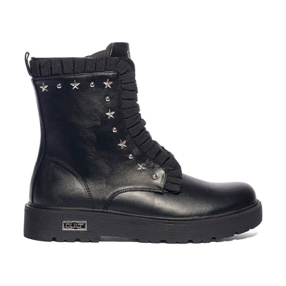 CULT T-731 BLACK Anfibi Bambina 