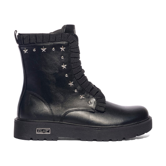 CULT T-731 BLACK Anfibi Bambina 