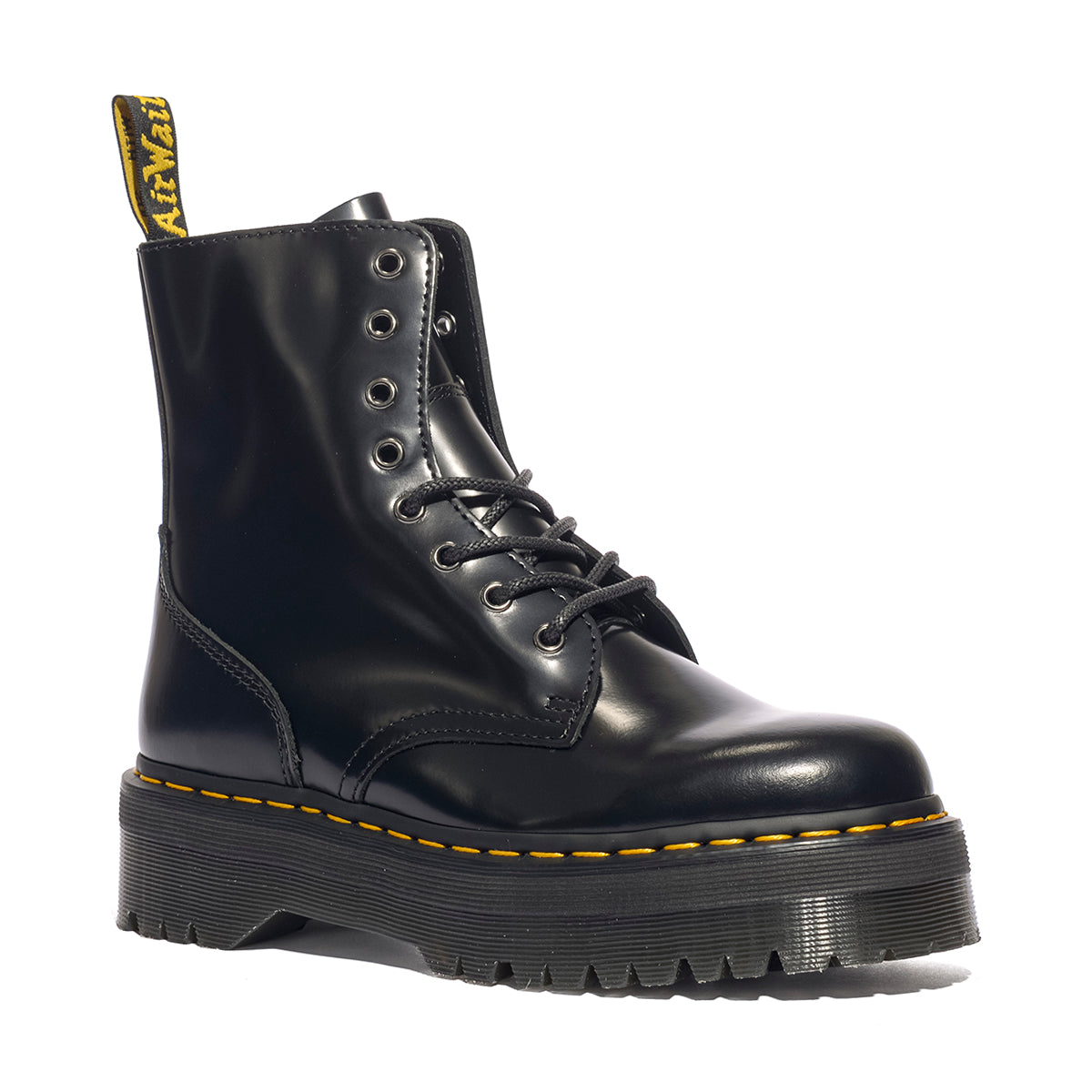 DR MARTENS 15265001 Black Polished Smooth Stivaletti Unisex 