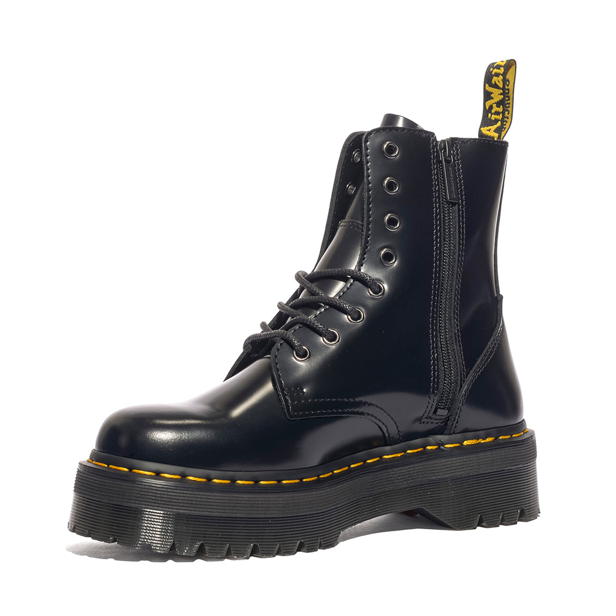 DR MARTENS 15265001 Black Polished Smooth Stivaletti Unisex 