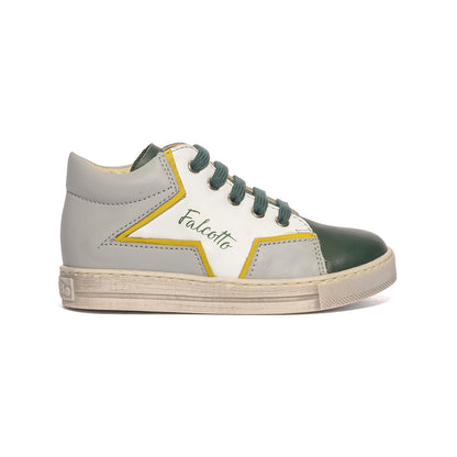 FALCOTTO 0012016189.03.1F87 GREEN BOTTLE WHITE Sneakers Bambino 