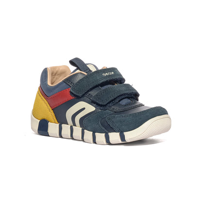 GEOX B3555D NAVY/DK RED C4244 PRIMI PASSI Bambino 