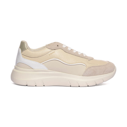 GEOX D65YNA LT SAND/WHITE C5V1Z Sneakers Donna 