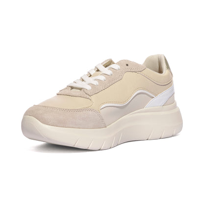 GEOX D65YNA LT SAND/WHITE C5V1Z Sneakers Donna 