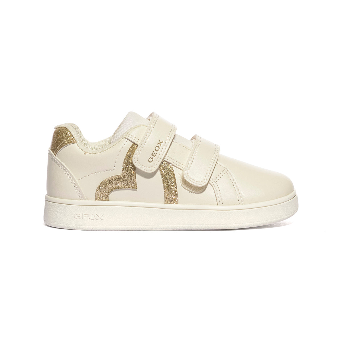 GEOX J66LRG LT IVORY/GOLD C1M2X Sneakers Bambina 