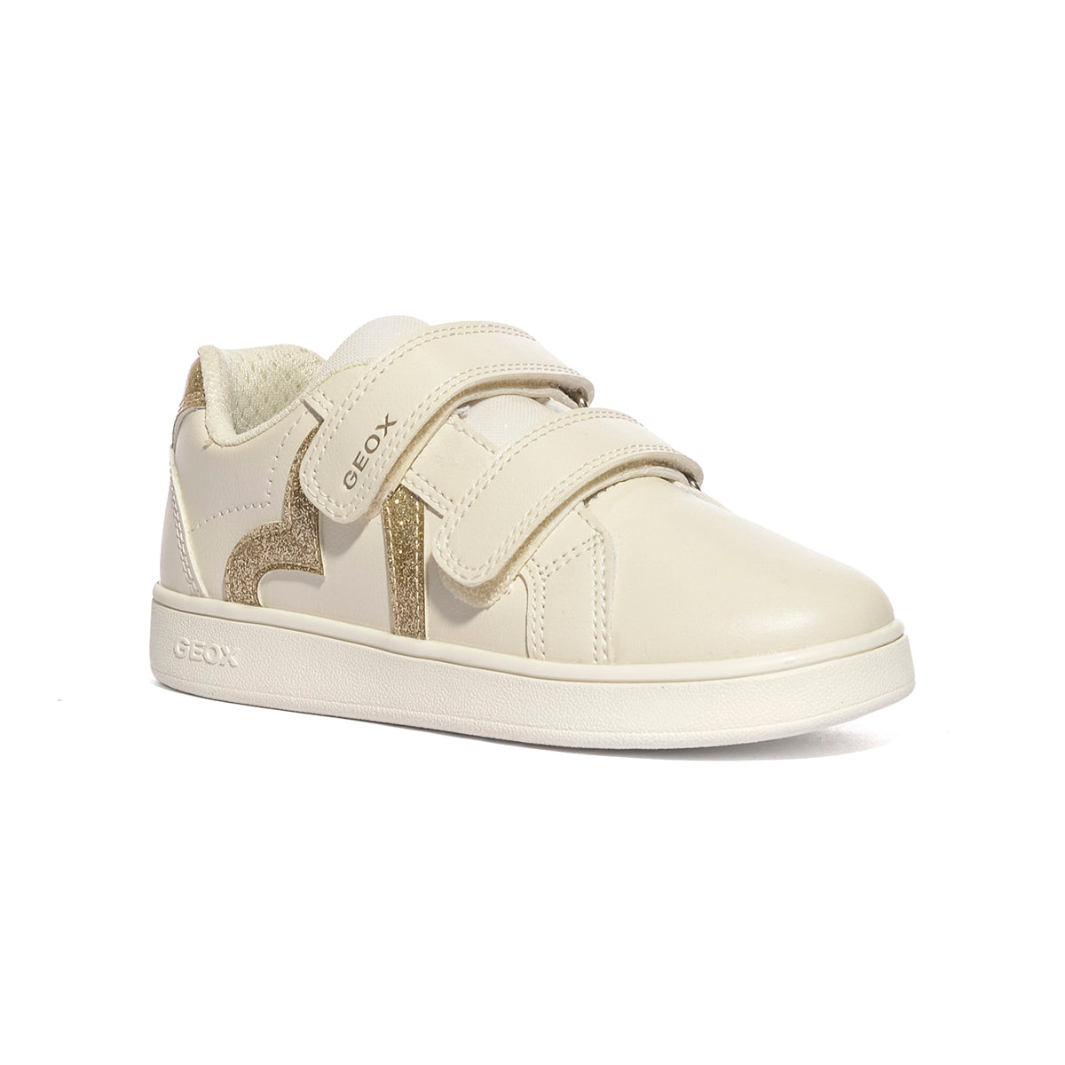 GEOX J66LRG LT IVORY/GOLD C1M2X Sneakers Bambina 