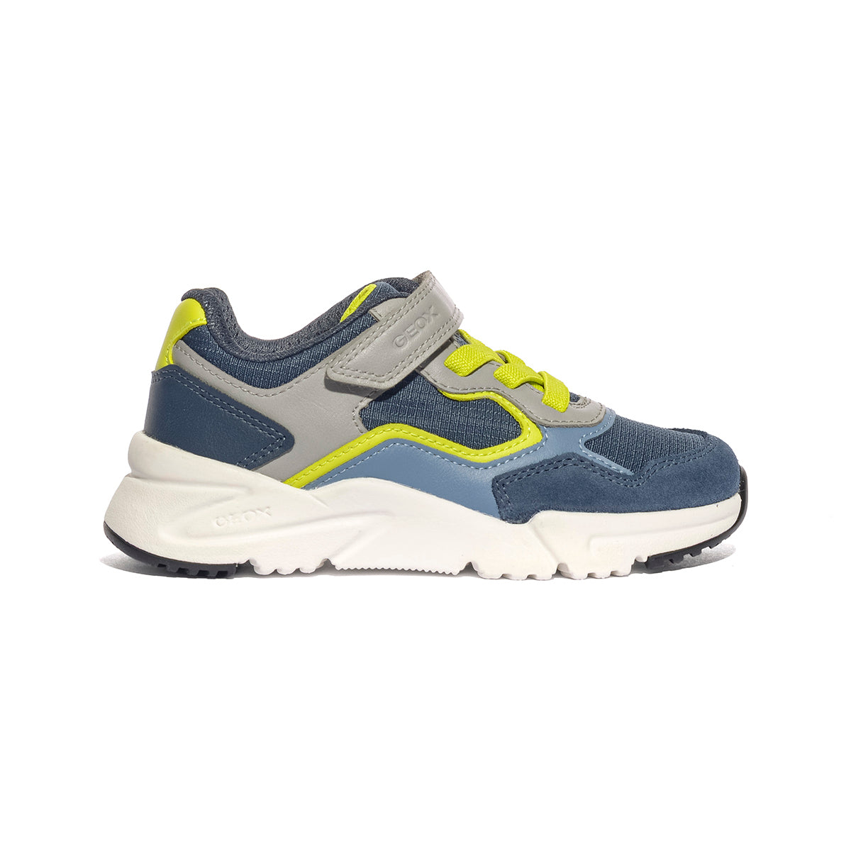 GEOX J66MQA DENIM/GREY C4189 Sneakers Bambino 