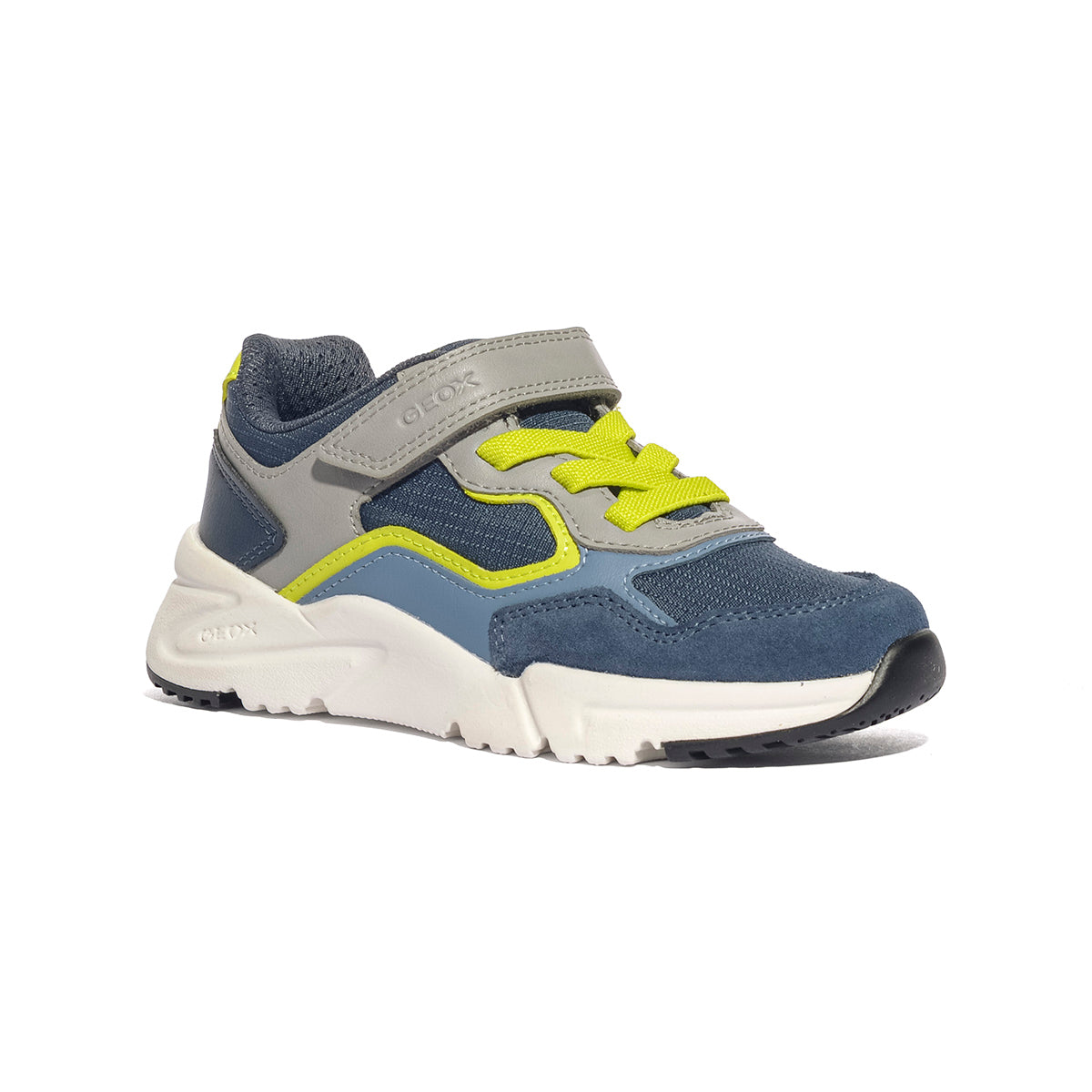 GEOX J66MQA DENIM/GREY C4189 Sneakers Bambino 