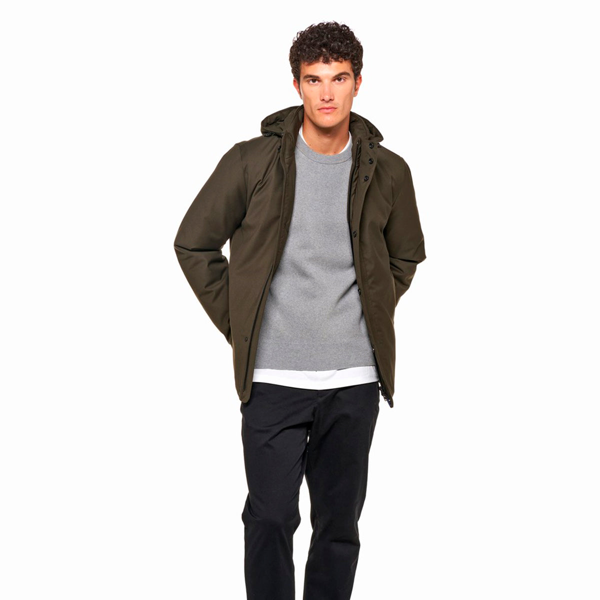 GEOX M6675B DARK OLIVE NIGHT F3431 Felpe Uomo 