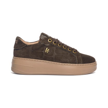 KEYS K13047 DARKBROWN Sneakers Donna 