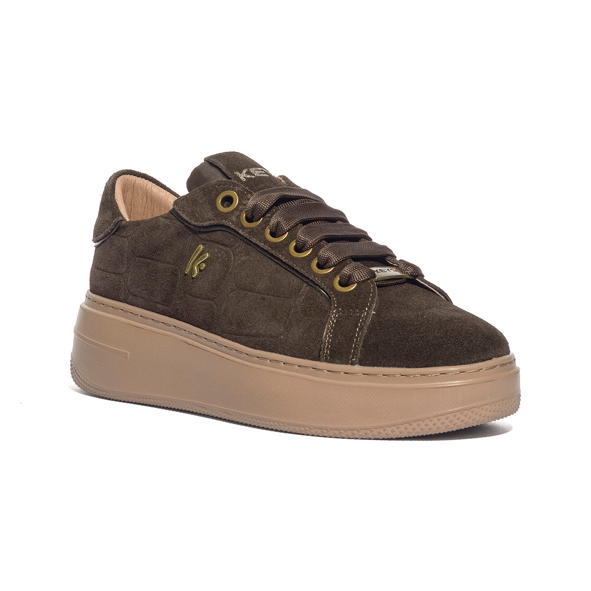 KEYS K13047 DARKBROWN Sneakers Donna 