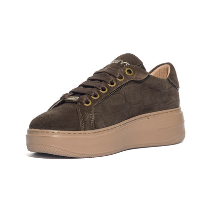 KEYS K13047 DARKBROWN Sneakers Donna 