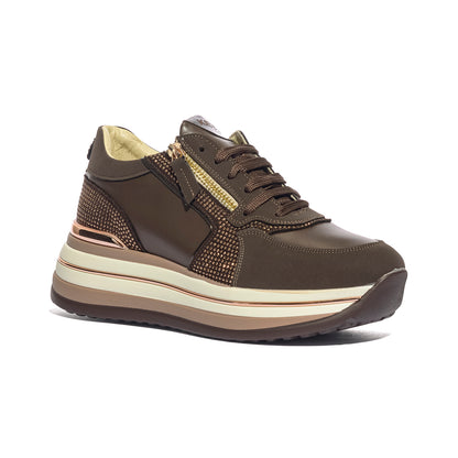 KEYS K13091 DARKBROWN Sneakers Donna 