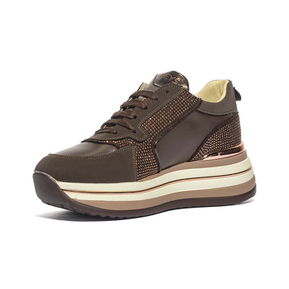 KEYS K13091 DARKBROWN Sneakers Donna 