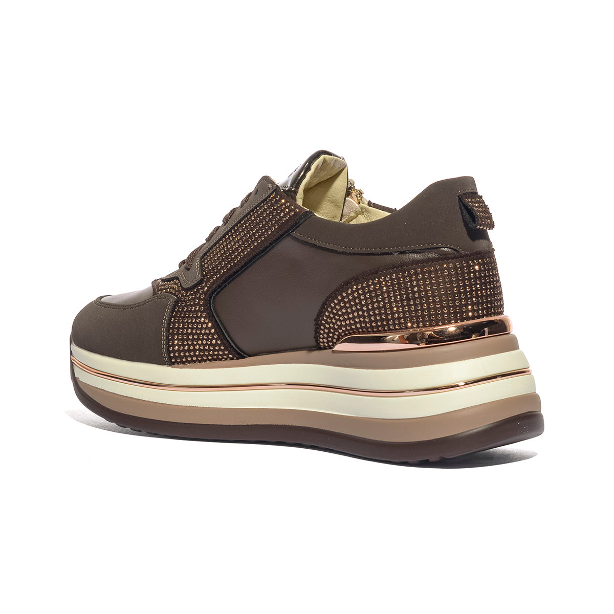 KEYS K13091 DARKBROWN Sneakers Donna 