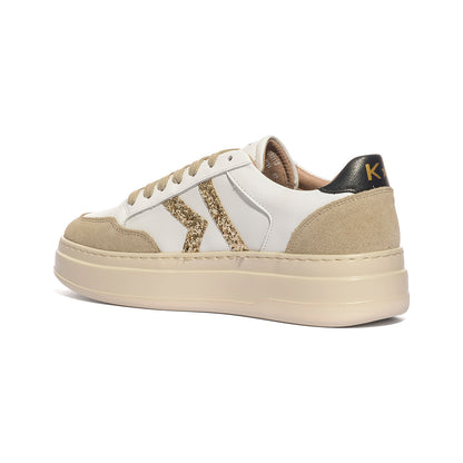 KEYS K13860 BEIGE WHITE Sneakers Donna 