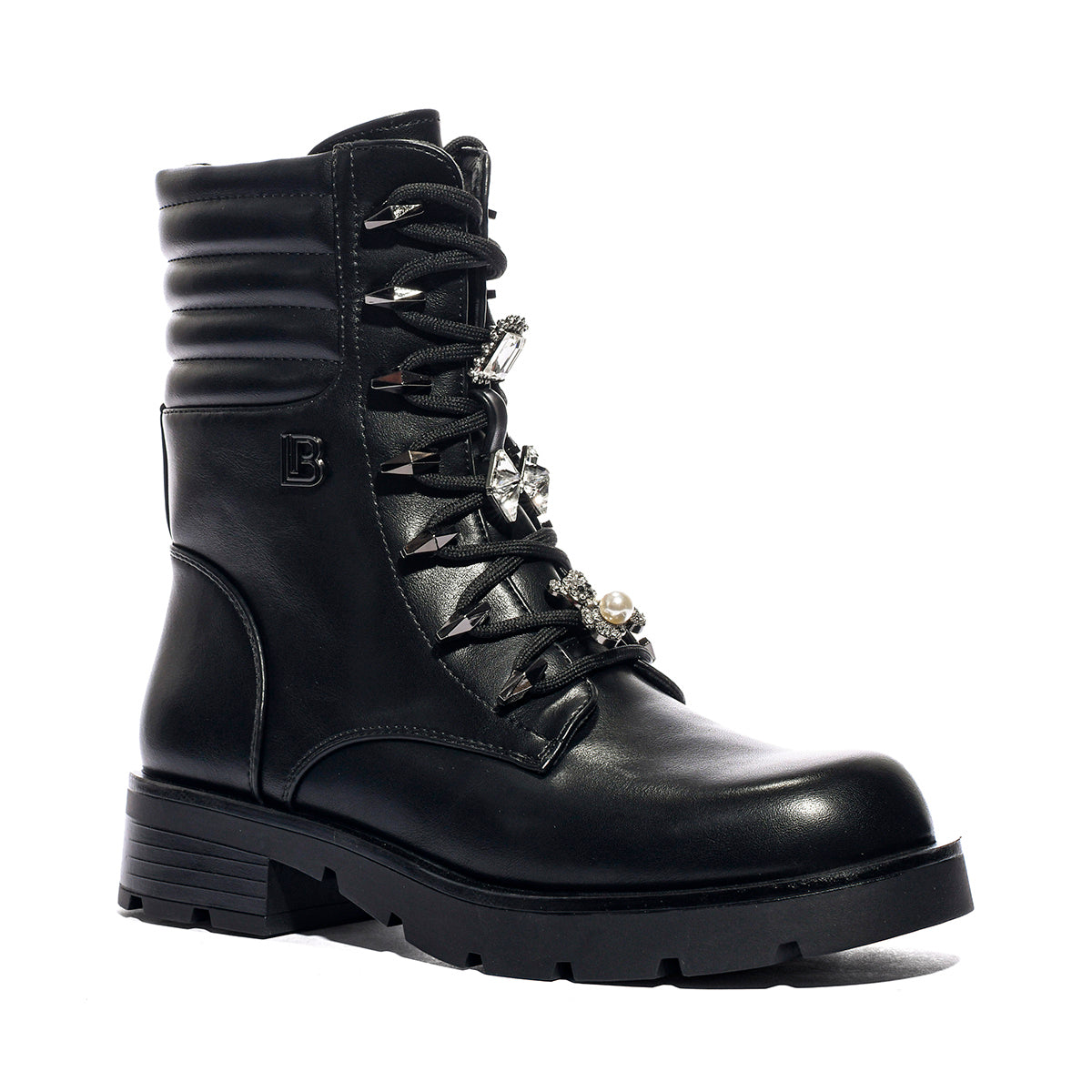 LAURA BIAGIOTTI 9882 BLACK Anfibi Donna 