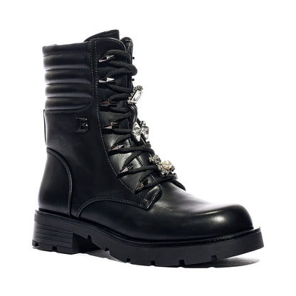 LAURA BIAGIOTTI 9882 BLACK Anfibi Donna 