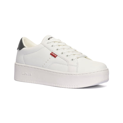 LEVI'S VUNB0011S WHITE BLACK Sneakers Donna 