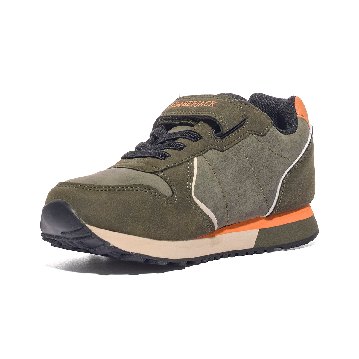 LUMBERJACK SBJ5411-001 ARMY GREEN ORANGE Sneakers Bambino 