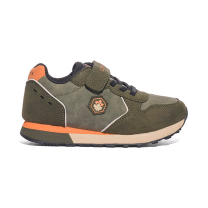 LUMBERJACK SBJ5411-001 ARMY GREEN ORANGE Sneakers Bambino 