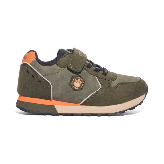LUMBERJACK SBJ5411-001 ARMY GREEN ORANGE Sneakers Bambino 